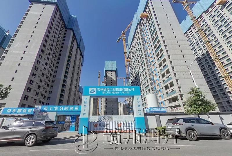 宏林建设建筑工地大门