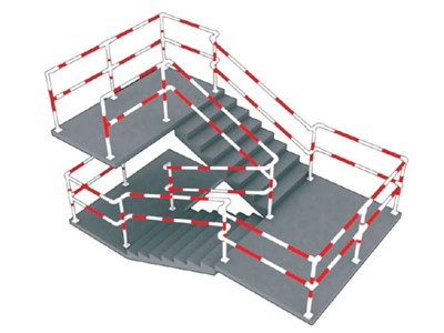 工地楼梯防护栏杆HL2001