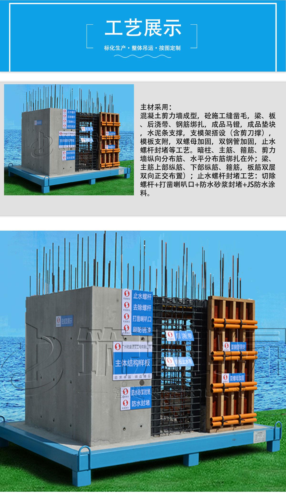 止水钢板主体结构样板(剪力墙结构)